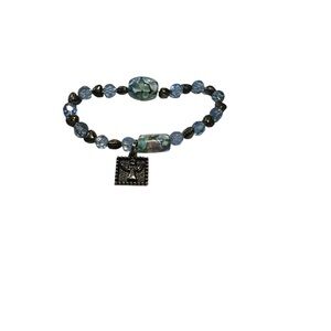 Made for an Angel Blue and Silver Charm Bracelet